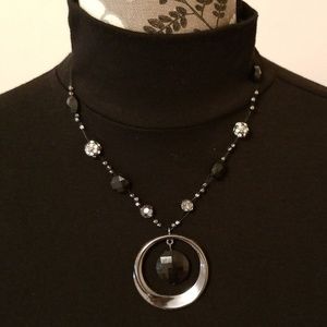 Black Beaded Necklace